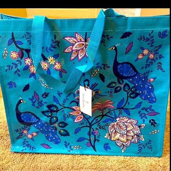 Vera Bradley Bags 3 Vera Bradley Aqua Blue Reusable Shopping Bag
